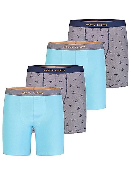 HAPPY SHORTS Boxer Jersey Long (4-St) Boxershorts, Herren Unterhose günstig online kaufen