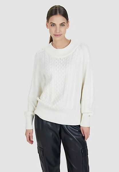 MARC AUREL Strickpullover Pullover im Zopf-Muster milk günstig online kaufen