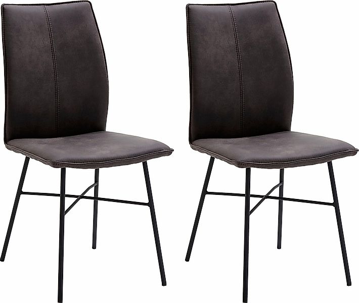 NIEHOFF SITZMÖBEL 4-Fußstuhl "Capri" (Set) 2 Stk.Bezug in Microfaser oder L günstig online kaufen