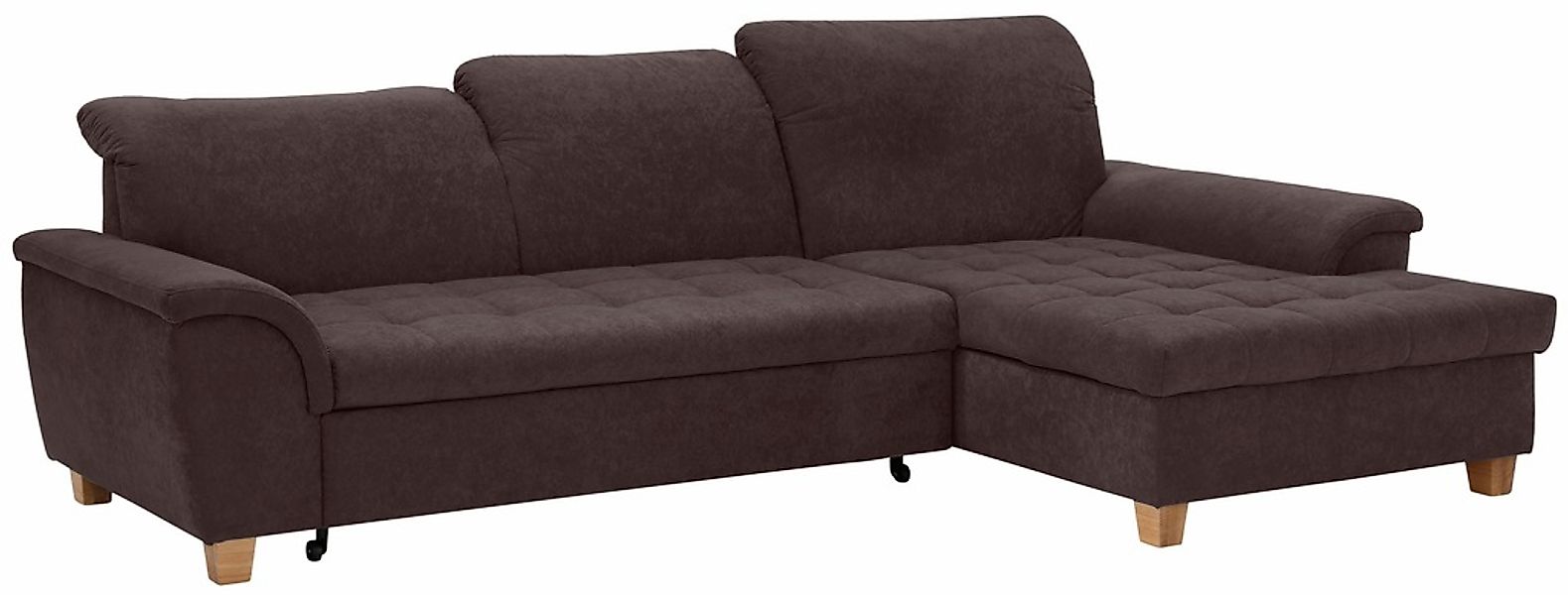 Home affaire Ecksofa "Lyla L-Form", mit Recamiere, wahlweise mit Rückenfunk günstig online kaufen