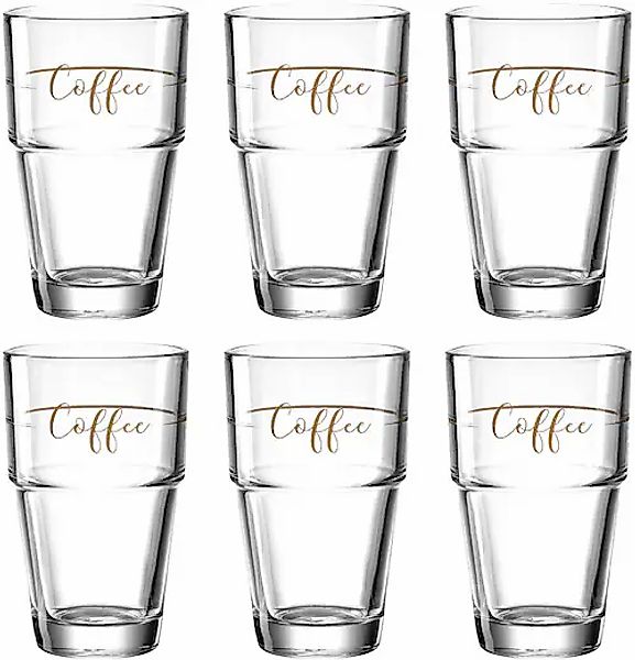 LEONARDO Latte-Macchiato-Glas »Gläser-Set SOLO "Coffee"«, (Set, 6 tlg.), 41 günstig online kaufen