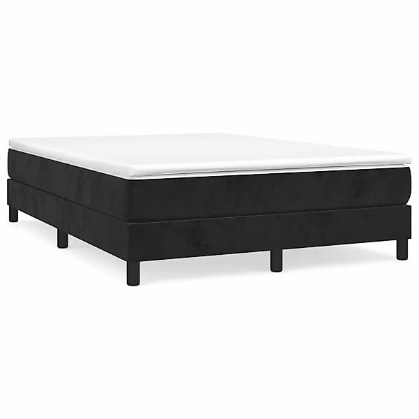 vidaXL Boxspringbett Schwarz 140x200 cm Samt1369078 günstig online kaufen