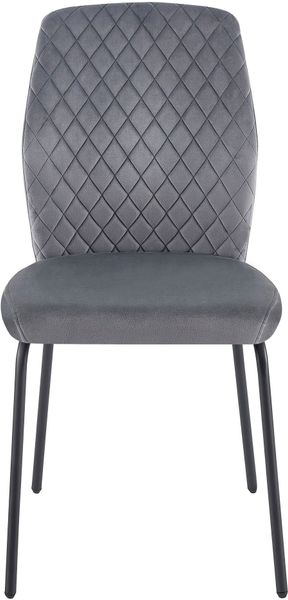SalesFever 4-Fußstuhl "Esszimmerstuhl mit elegantem Stil" (Set) 2 Stk. Samt günstig online kaufen