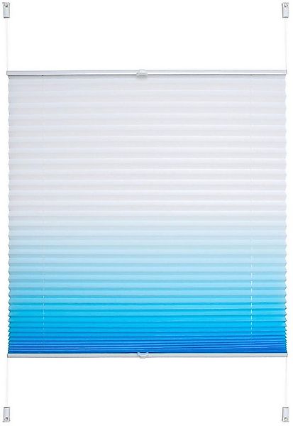 Liedeco Plissee Farbverlauf, Lichtschutz, ohne Bohren, verspannt, Klemmfix günstig online kaufen