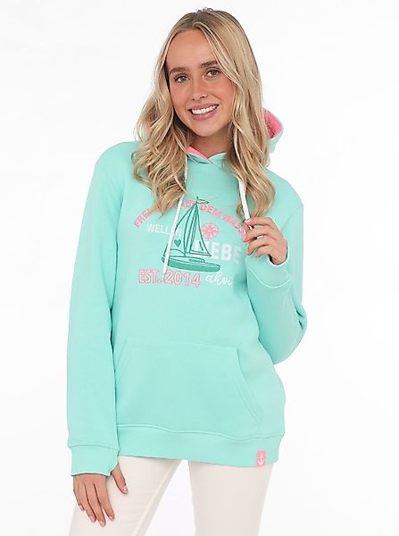 Zwillingsherz Hoodie "Frei sein" mit maritimen günstig online kaufen