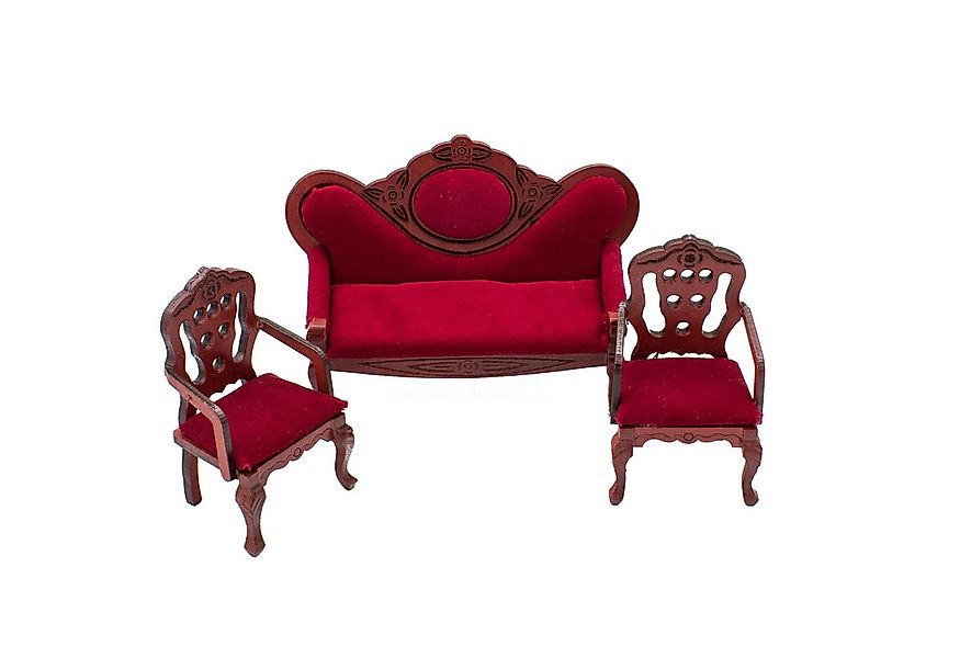 Streets Ahead Dollshouse Puppenhausmöbel Puppenhaus Möbel Sofa und 2 Sessel günstig online kaufen