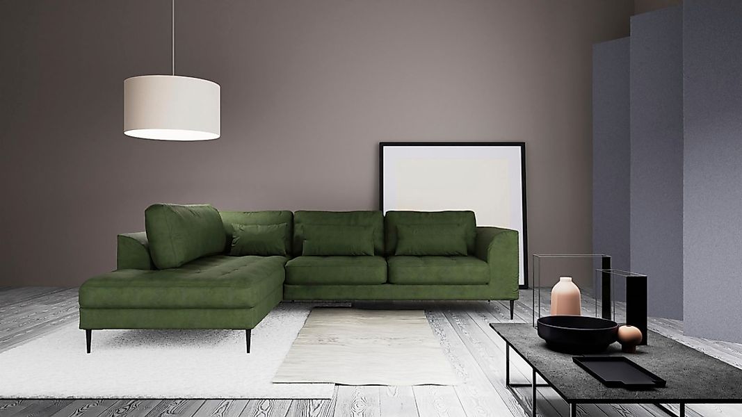 TRENDMANUFAKTUR Ecksofa »Luzi, wahlweise mit Schlaffunktion und Bettkasten, günstig online kaufen