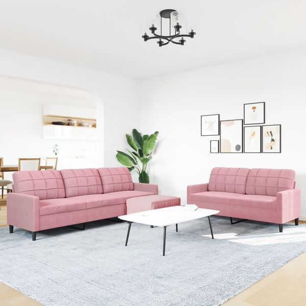vidaXL Sofa 3-tlg. Sofagarnitur mit Kissen günstig online kaufen