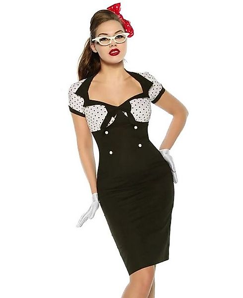 Atixo Etuikleid 50er Jahre Pin Up Rockabilly Kleid Retro Vintage Retrokleid günstig online kaufen