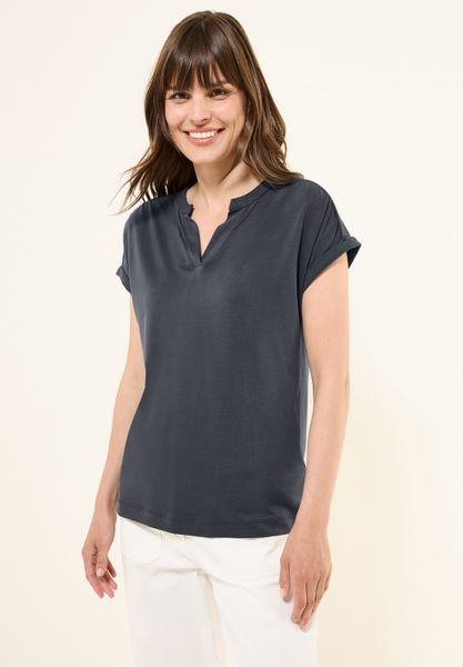 Cecil T-Shirt aus softem Materialmix günstig online kaufen