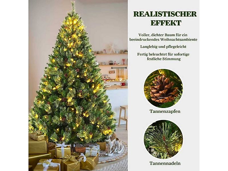Vankel Künstlicher Weihnachtsbaum mit Beleuchtung, 180cm, Künstlich Tannenb günstig online kaufen