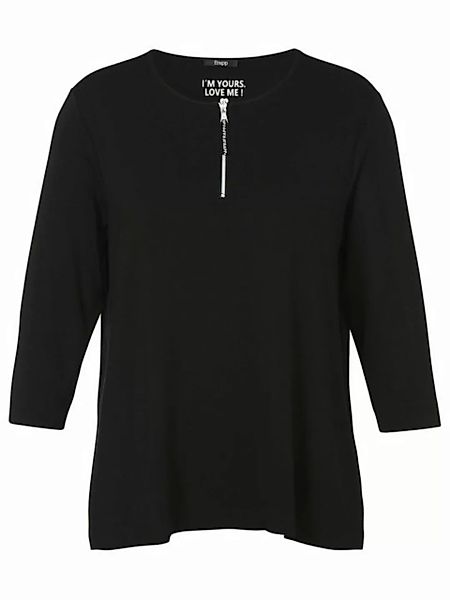 FRAPP Rundhalsshirt in unifarbenem Stil günstig online kaufen