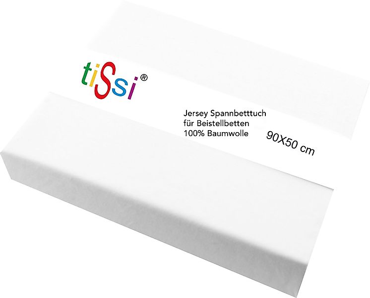 tiSsi® Spannbettlaken Maxi, Jersey, Gummizug: rundum, günstig online kaufen