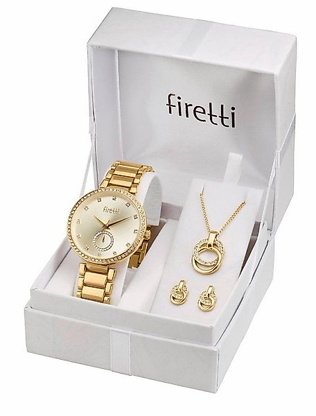 Firetti Quarzuhr, (Set, 4-tlg., inkl. Ohrstecker und Kette mit Anhänger), A günstig online kaufen