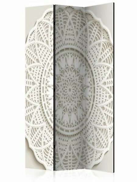 artgeist Paravent Mandala 3D [Room Dividers] weiß/beige Gr. 135 x 172 günstig online kaufen