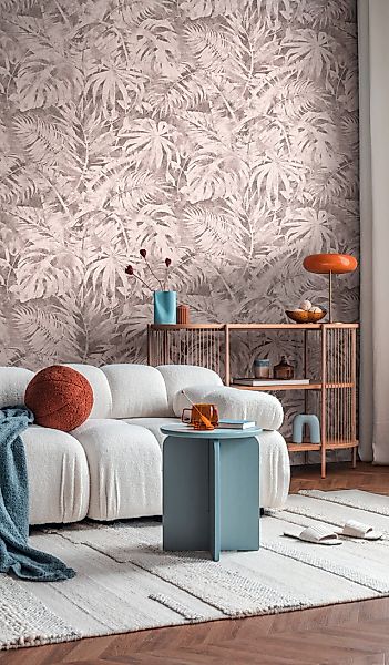 CosmoLiving by Cosmopolitan Vliestapete »Palma Pink Fototapete erweiterbar« günstig online kaufen