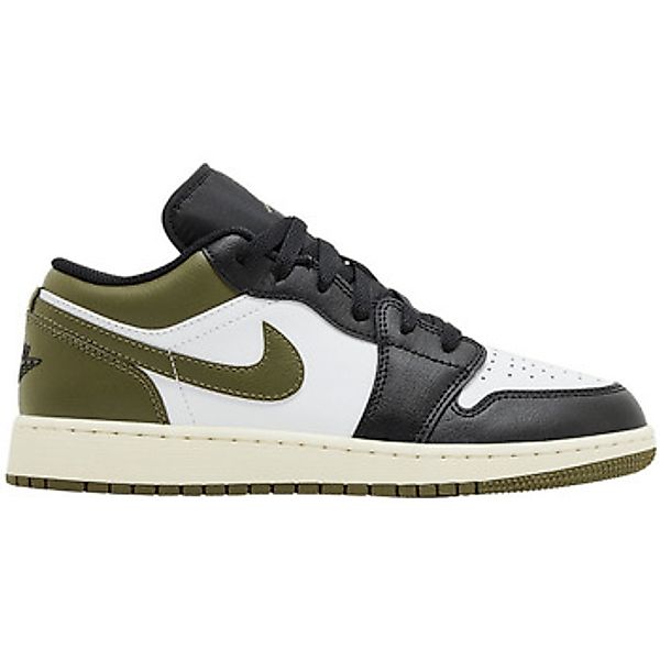 Nike  Sneaker Jordan 1 Low Black Toe Medium Olive (GS) günstig online kaufen