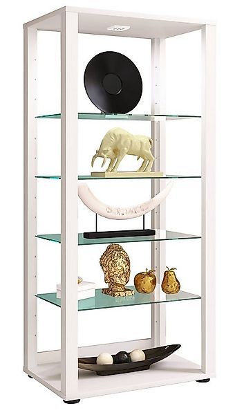 VCM Standvitrine Holz Glas Stand Vitrine Sammelvitrine Glasol lV günstig online kaufen