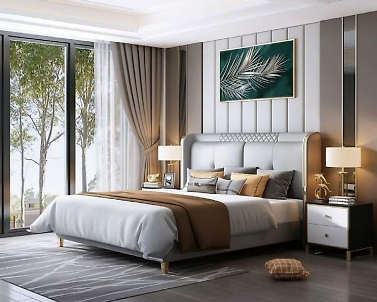 JVmoebel Bett, Luxus Schlafzimmer Bett Polster Design Doppel Hotel Ehe Luxu günstig online kaufen