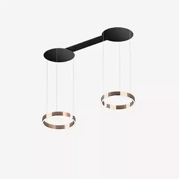 Occhio Mito Sospeso Due 40 Variabel Wide Pendelleuchte LED, Kopf roségold/B günstig online kaufen