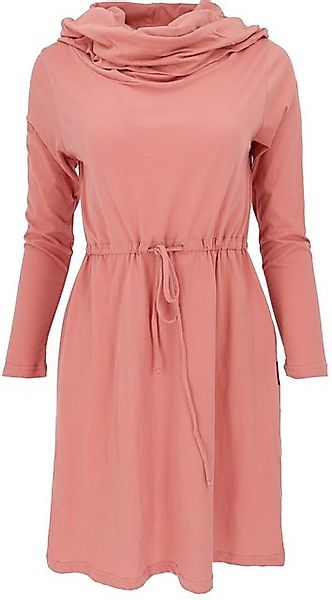 Guru-Shop Midikleid Minikleid aus Bio-Baumwolle mit Schalkapuze und.. alter günstig online kaufen