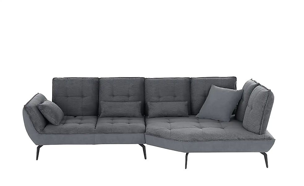 vito Ecksofa mit Sitztiefenverstellung Ticona ¦ grau ¦ Maße (cm): B: 336 H: günstig online kaufen