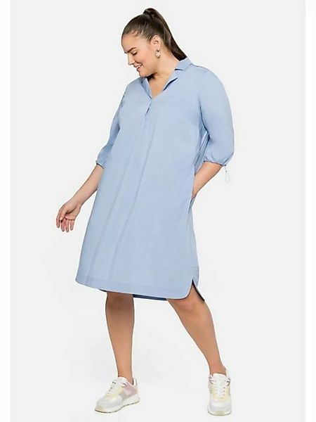 Sheego Blusenkleid Große Größen mit Reverskragen und seitlichen Taschen günstig online kaufen
