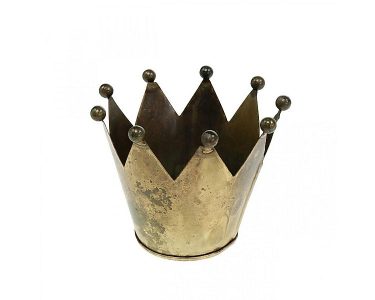 Viana Kerzenhalter Teelichthalter Krone Metall Vintage-Look für Tischdeko u günstig online kaufen