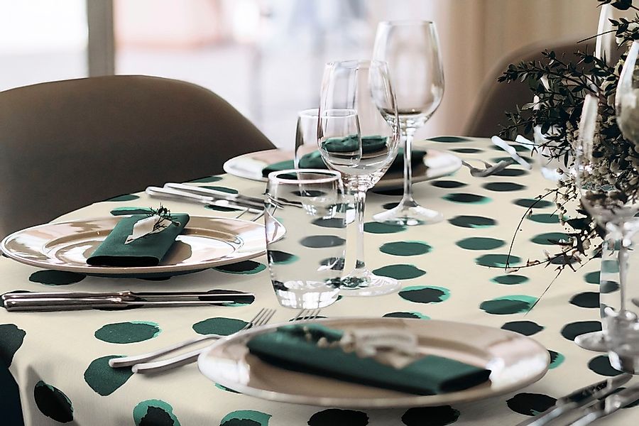 Adam Tischdecke »Dots«, (1 St.), aus Bio-Baumwolle,Made in Germany günstig online kaufen
