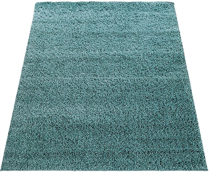 Paco Home Teppich »Twister 500«, rechteckig, 44 mm Höhe, Uni Hochflor Shagg günstig online kaufen