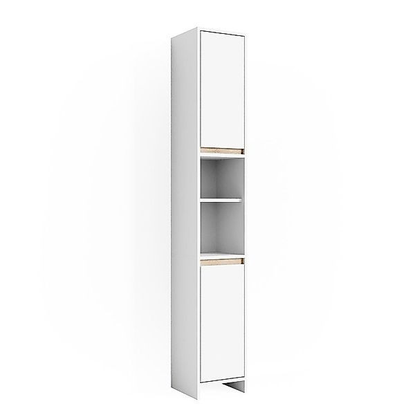 Vicco Hochschrank Emma, Weiß/Sonoma, 30 x günstig online kaufen