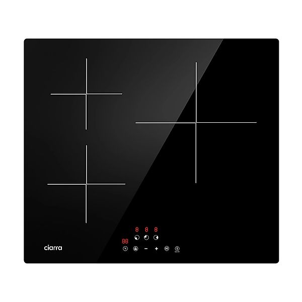 CIARRA Induktionskochfeld 60 cm 3-Zonen 9 Stufen Touch-Control VM3BIH günstig online kaufen