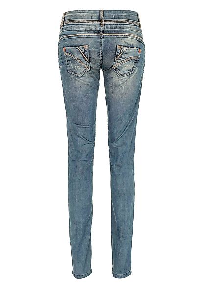 Cipo & Baxx Slim-fit-Jeans, mit Steppnähten in Straight Fit günstig online kaufen