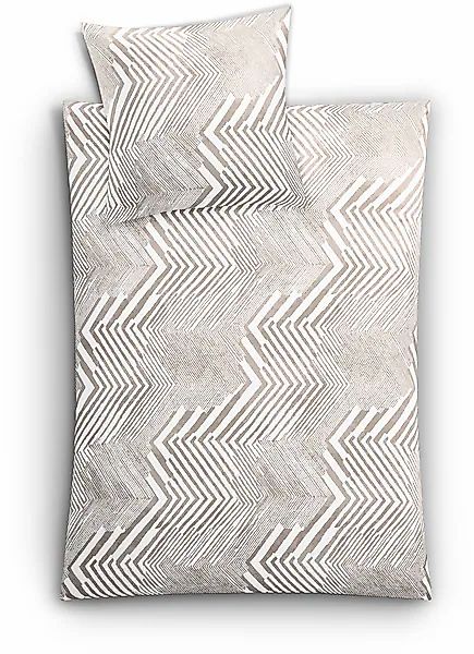 Kleine Wolke Bettwäsche »Macra« 2 Stk. tlg. mit grafischem Print günstig online kaufen