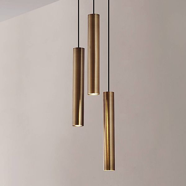 Lindby Hängeleuchte Joffrey, Ø 24 cm, messing, 3-flg., GU10 günstig online kaufen