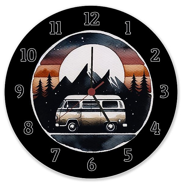 speecheese Wanduhr Wohnmobil Wanduhr aus Glas günstig online kaufen