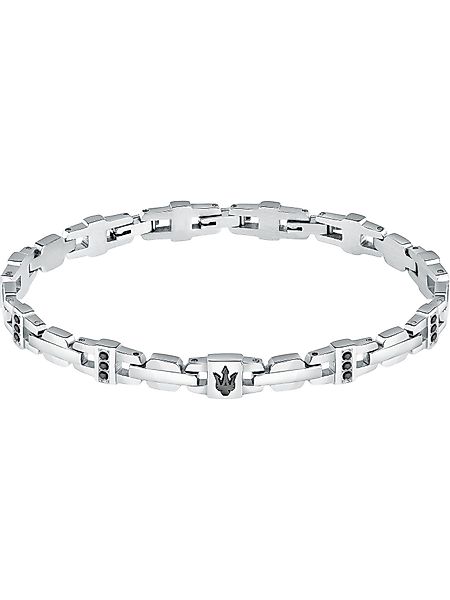 MASERATI Edelstahlarmband Maserati Herren-Armband Edelstahl Kristall günstig online kaufen