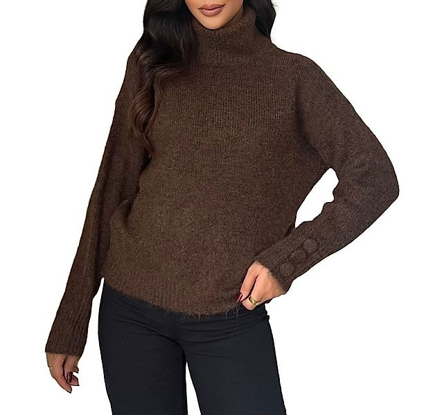 Ital-Design Rollkragenpullover Damen Rollkragenpullover aus weichem Materia günstig online kaufen
