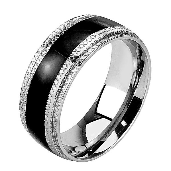 Taffstyle Fingerring Freundschaftring Silber Tribal Schwarz günstig online kaufen