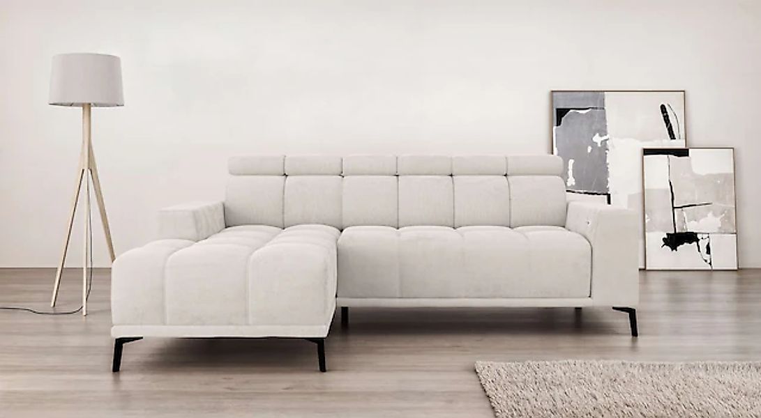 Home affaire Ecksofa »CAZIE, Designsofa, L-Form, trendige Bubble-Optik,« L- günstig online kaufen
