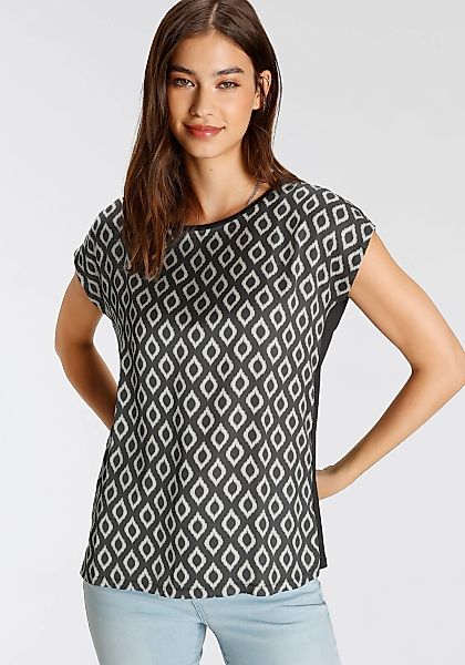 Tamaris Shirtbluse in lockerer Form mit Satin günstig online kaufen