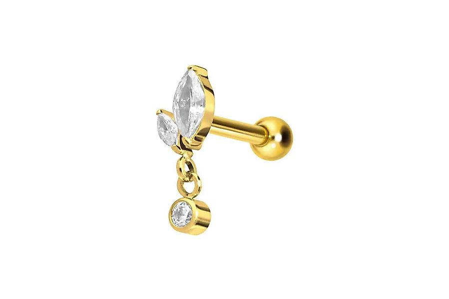PIERCINGLINE Single-Ohrstecker Titan Ohrpiercing mit Innengewinde günstig online kaufen