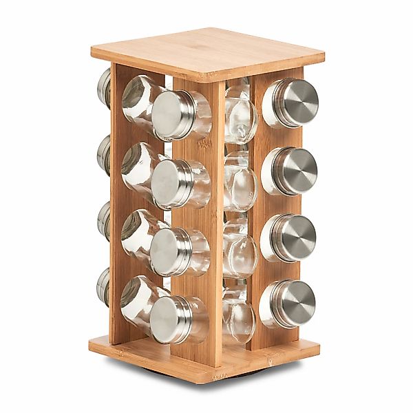 Zeller Present Gewürzständer Bambus, inkl. 16 Gewürzgläser günstig online kaufen