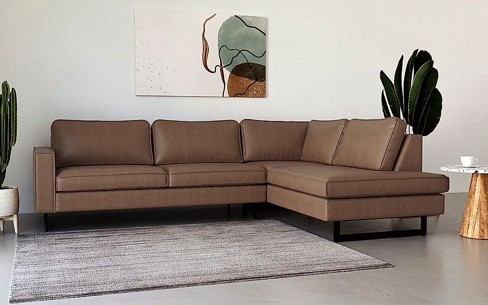 Places of Style Ecksofa "Pinto, 290 cm, Ottomane links / rechts", Cord, Fei günstig online kaufen
