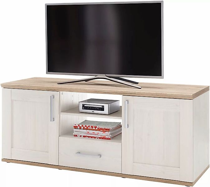 HBZ Lowboard "Romance Landhaustil, TV Möbel bis 55 Zoll, BxHxT 143x59x50 cm günstig online kaufen