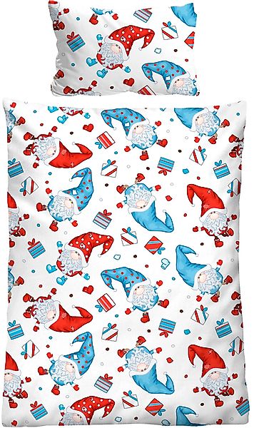 Biberna Kinderbettwäsche "Weihnachten" 2 Stk. wohlig warm + weich, pflegele günstig online kaufen