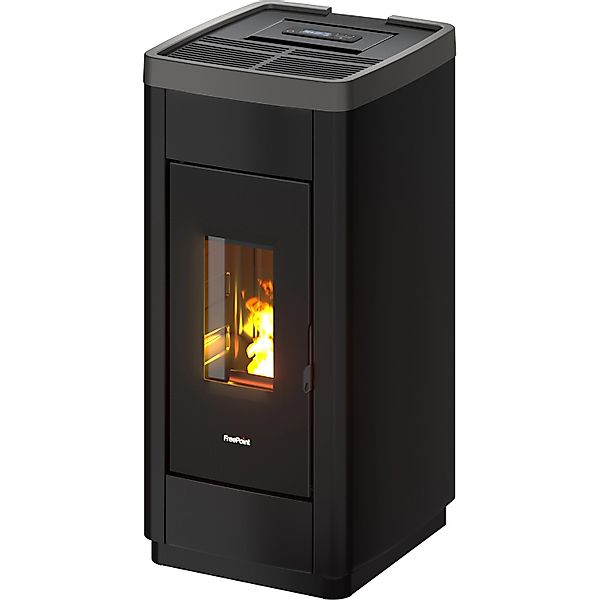 Freepoint Pelletofen FreePoint Pelletofen LIFE Stahl Schwarz-Grau 8,5 kW günstig online kaufen