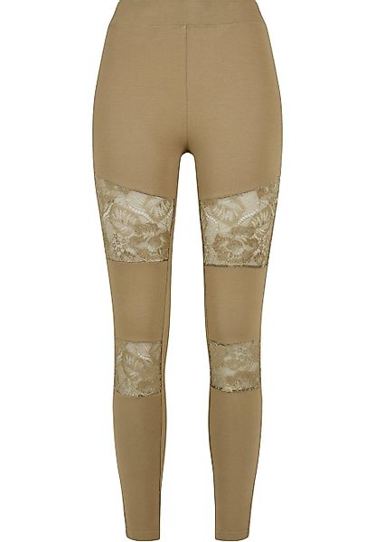 URBAN CLASSICS Leggings "Urban Classics Damen Ladies Laces Inset Leggings", günstig online kaufen