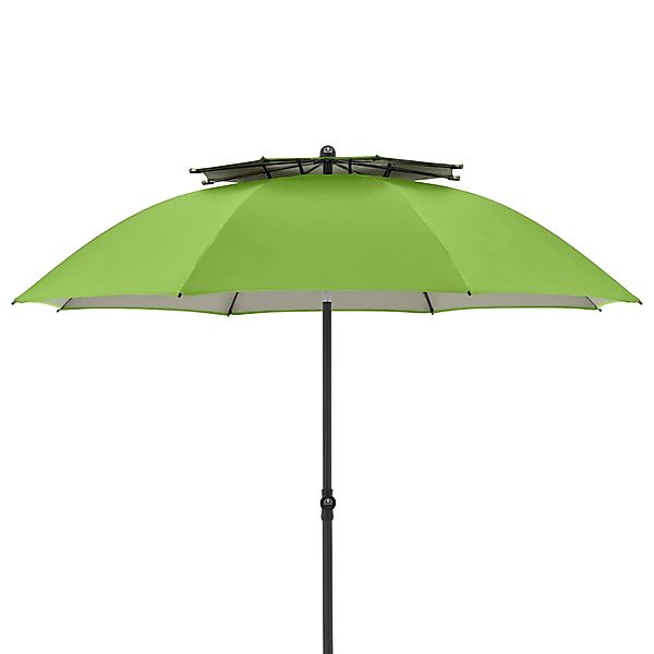 Doppler Balkonschirm Windprofi Ø 192 cm Grün mit Knickfunktion günstig online kaufen
