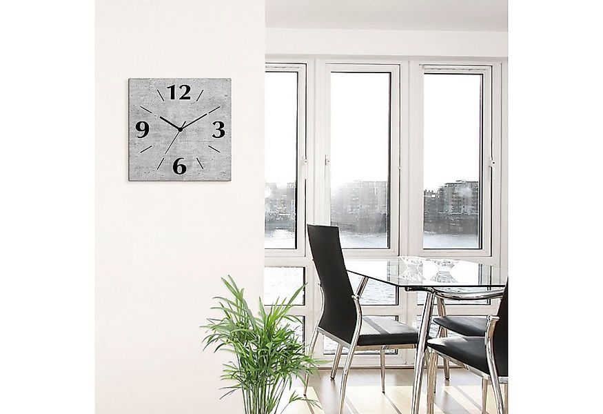Artland Wanduhr Grauer Beton (wahlweise mit Quarz- oder Funkuhrwerk, lautlo günstig online kaufen